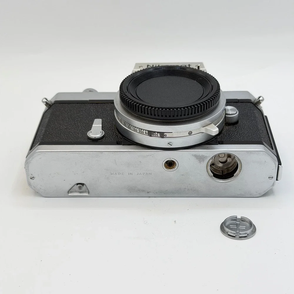 Nikon Nikomat FTN 35mm SLR Film Camera Body Silver Black Made in Japan Working